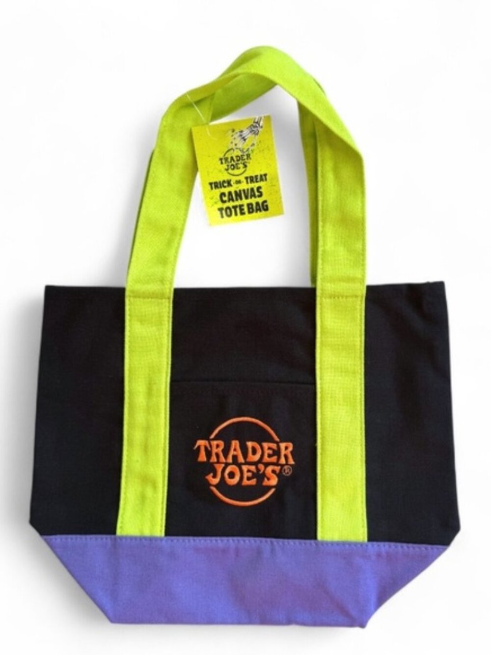 Trader Joe's Mini Canvas Tote Bag in a Halloween limited edition